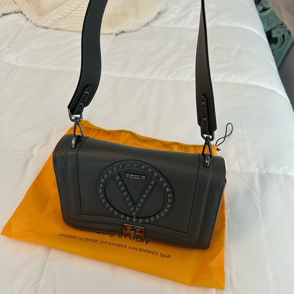 Valentino Black Leather Shoulder Bag